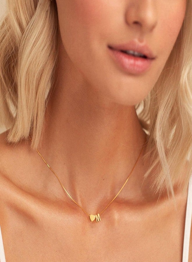 BAYLAY Initial Necklaces for Women Girls - 18K Gold Plated Letter K Initial Necklace Heart Necklace Gold Necklace for Women Teen Girl Gifts Gold Jewelry Christmas Gifts for Her Women Mom Grandma - Image 2